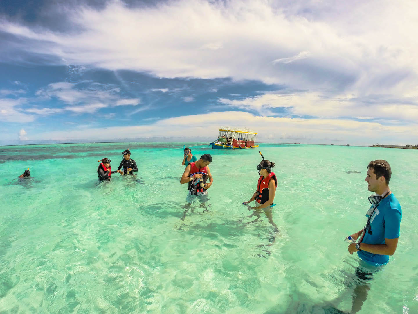 Snorkel site in Maafushi, Maldives