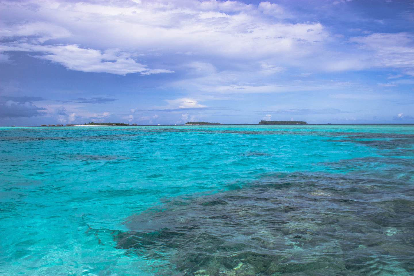 Clear water in the Maldives