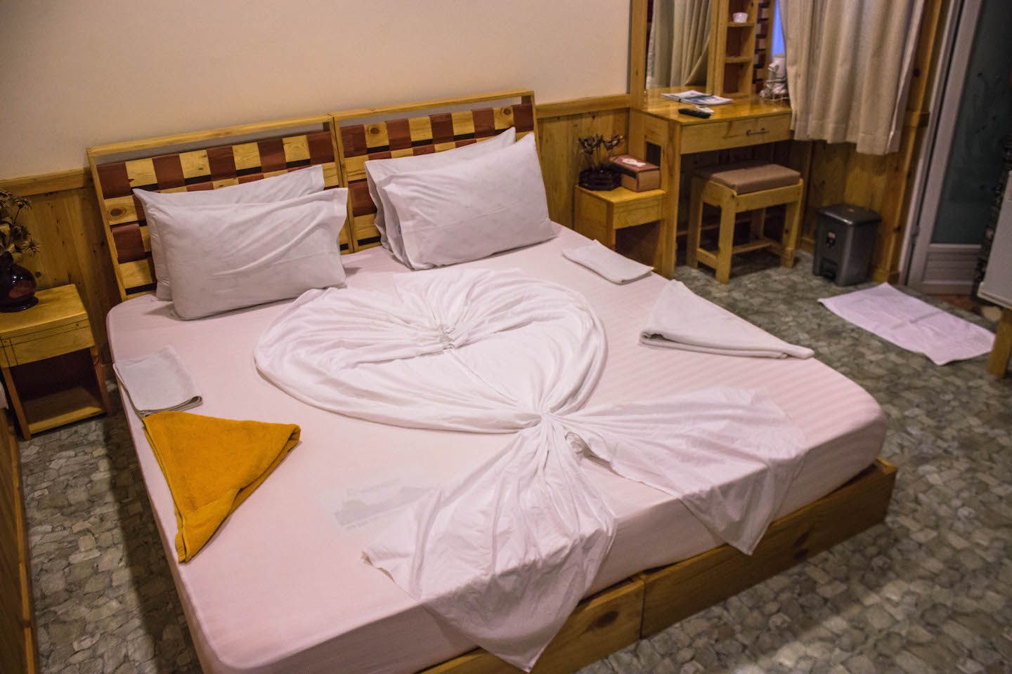 Our hotel room in Maafushi, Maldives