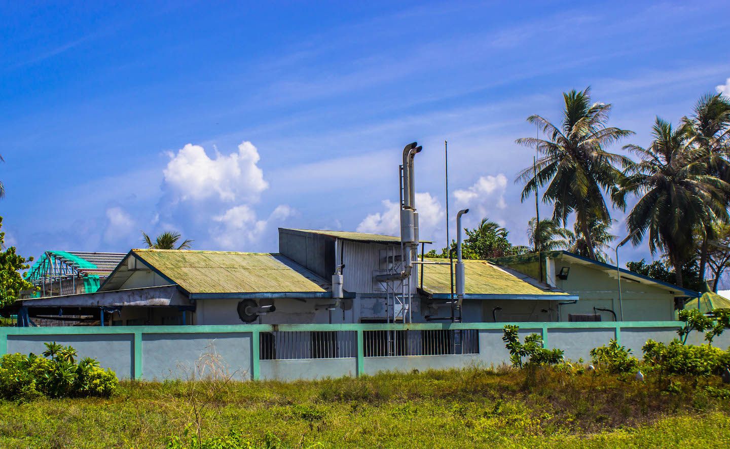 Desalination plant on Maafushi Island, Maldives