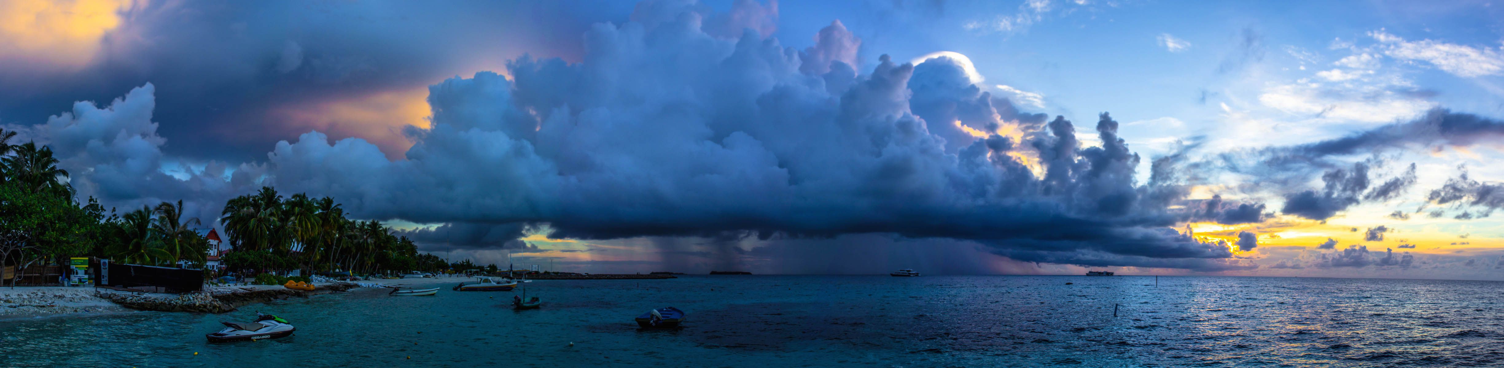 Beautiful even under heavy rain, Maafushi, Maldives
