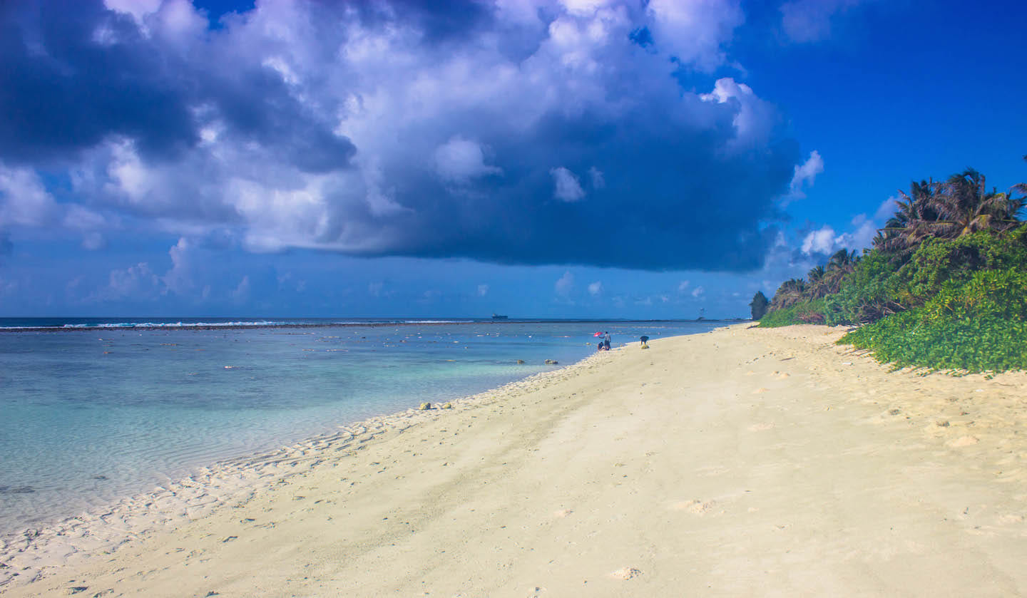 Beach on Hulhumale Island, Maldives