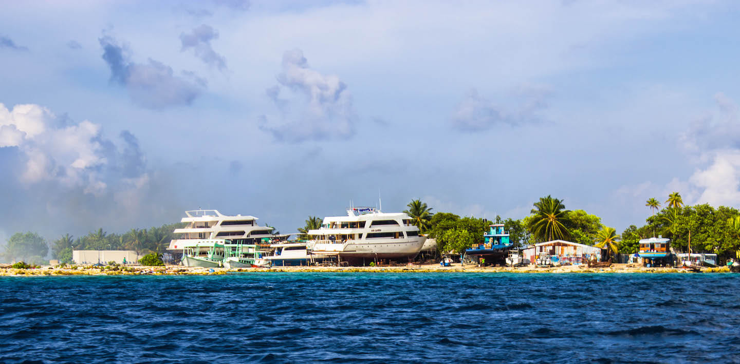 On the way to Maafushi, Maldives