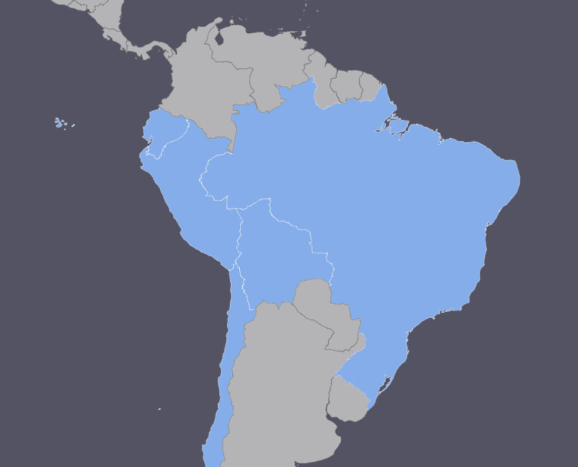 Destinations in South America