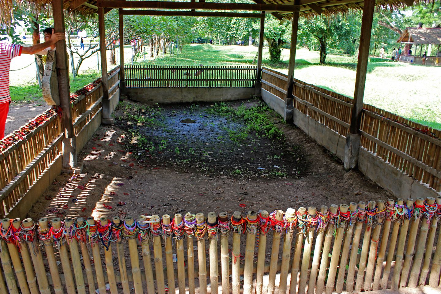 Mass grave at Excavation of the mass graves at the Choeung-Ek Killing Fields