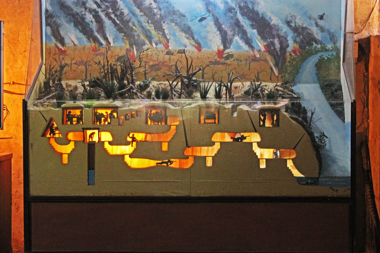 Mock up with the design of the tunnel network
