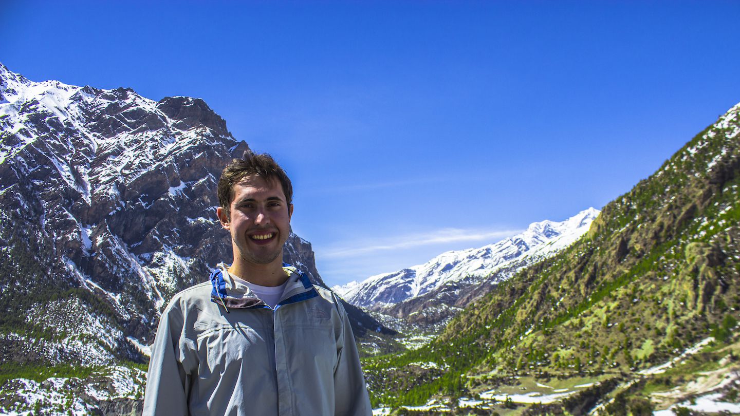 Carlos in Upper Pisang, Nepal