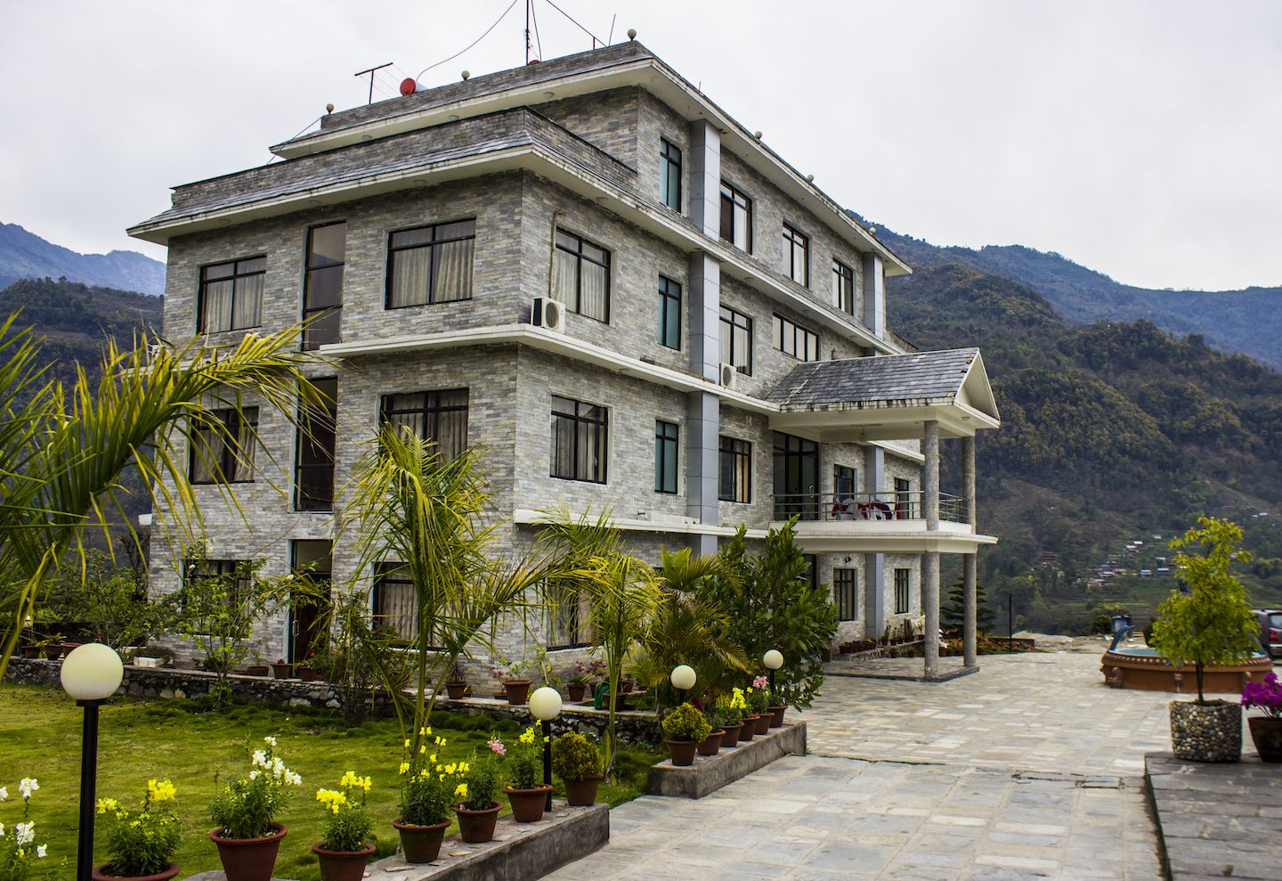 Our hotel in Besisahar, Nepal
