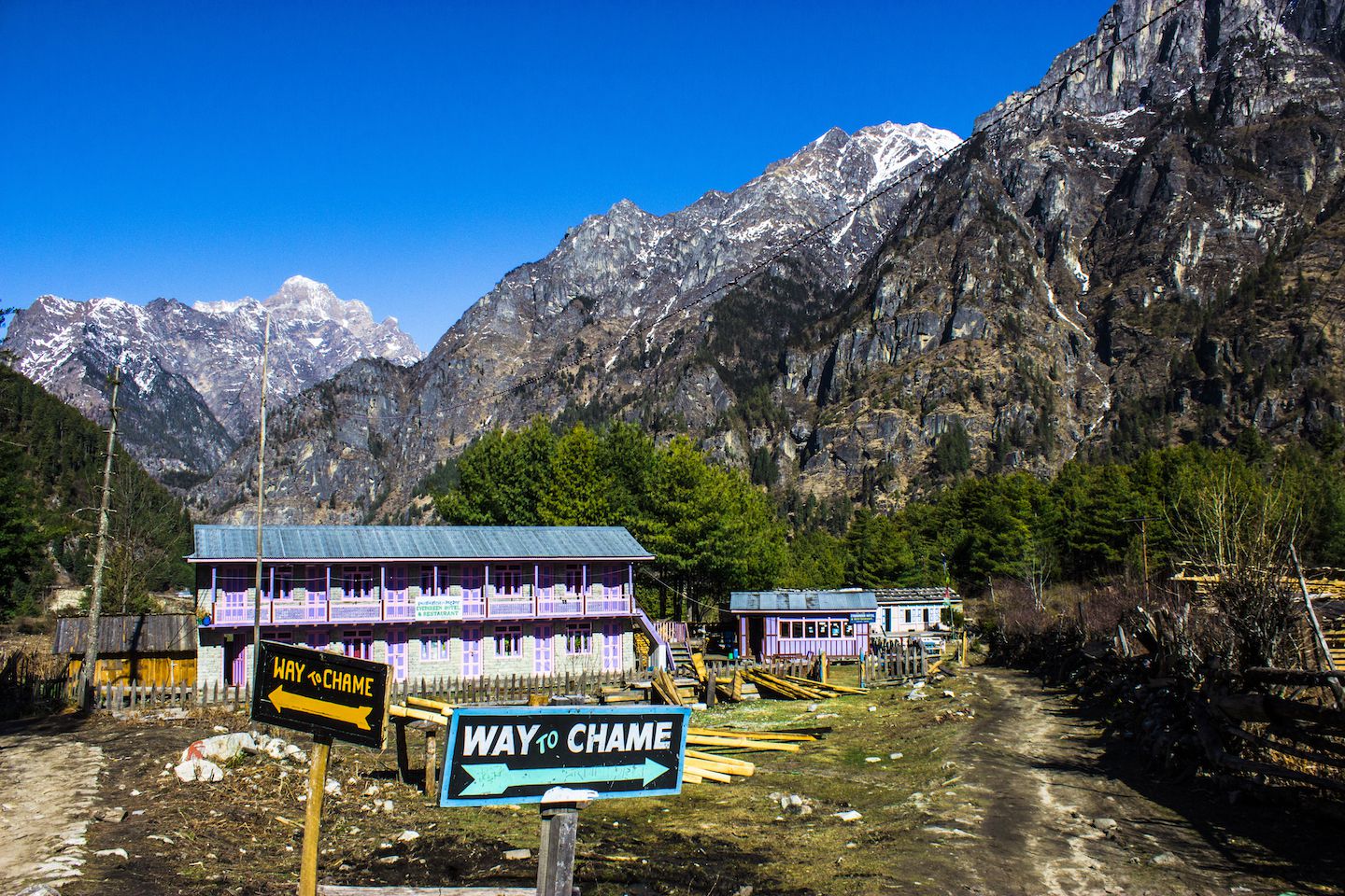 Entrance to Thanchok village, Nepal