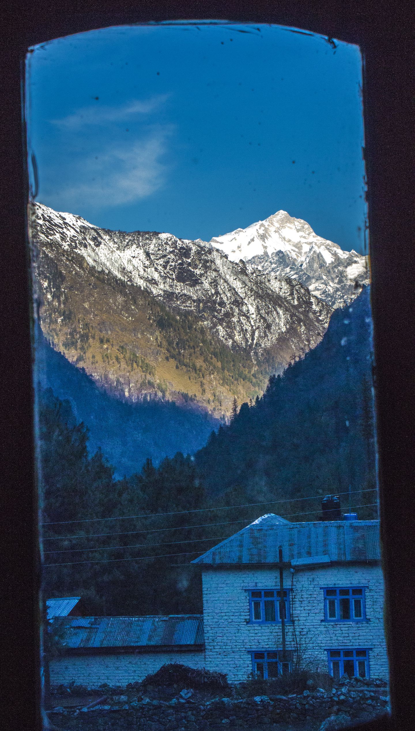 View from our room in Chame, Nepal