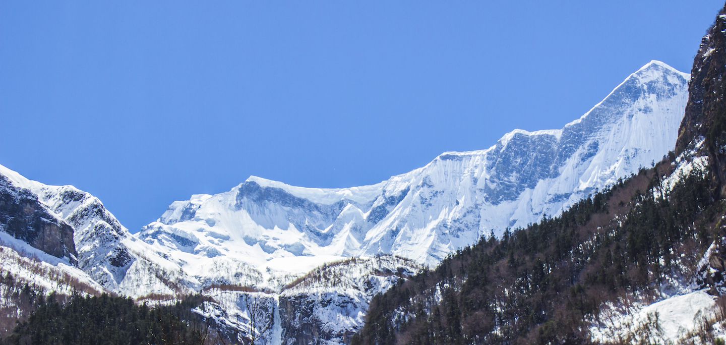 View of the Himalayas, Annapurna Circuit, Nepal