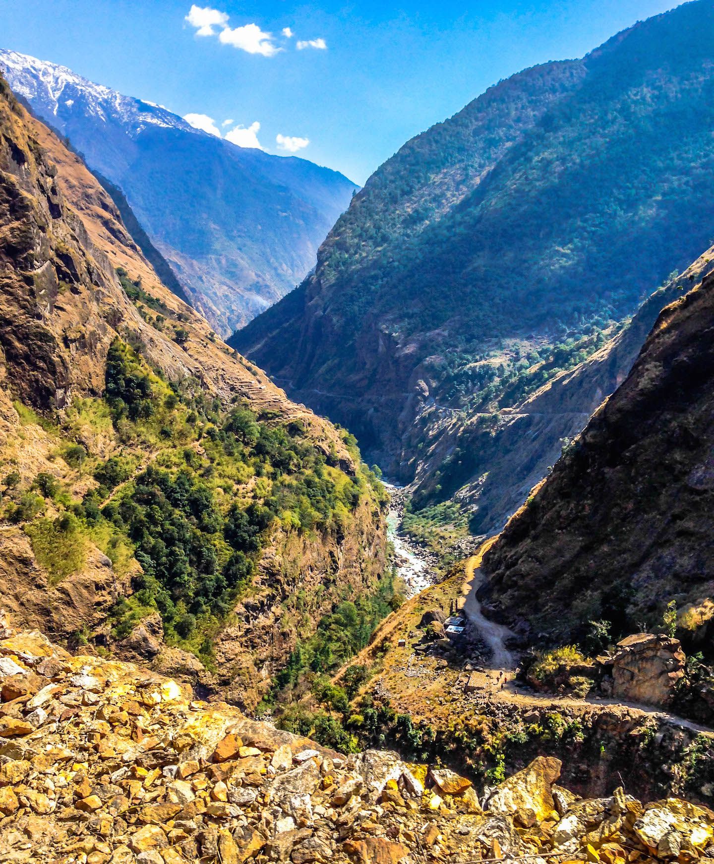 Windy death road, Nepal