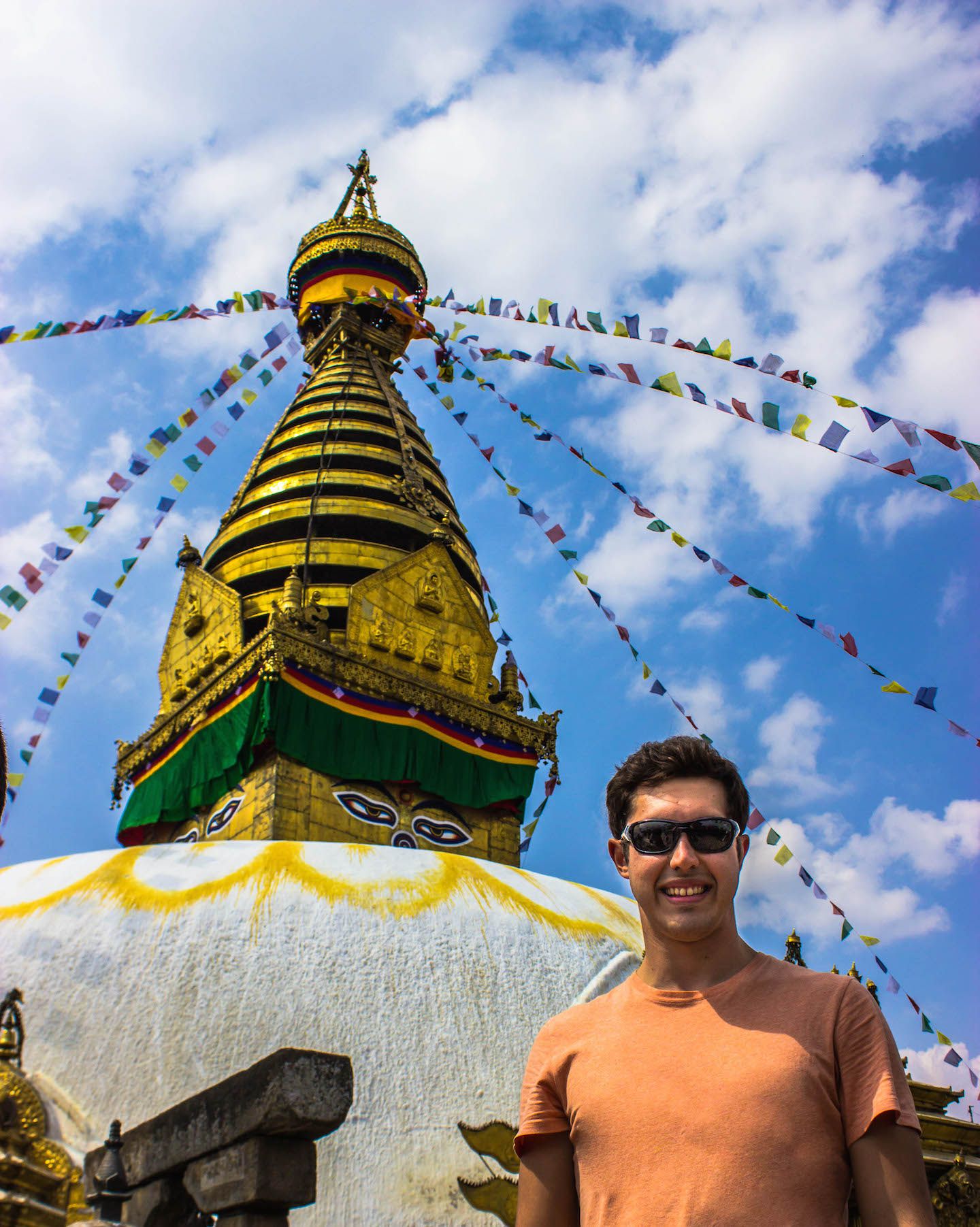 Carlos at Swayambhunath, Kathmandu, Nepal