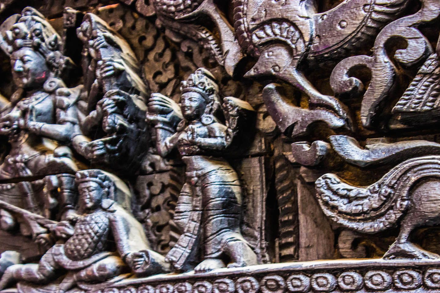 Carvings at the Kumari-ghar, Kathmandu Durbar Square, Nepal