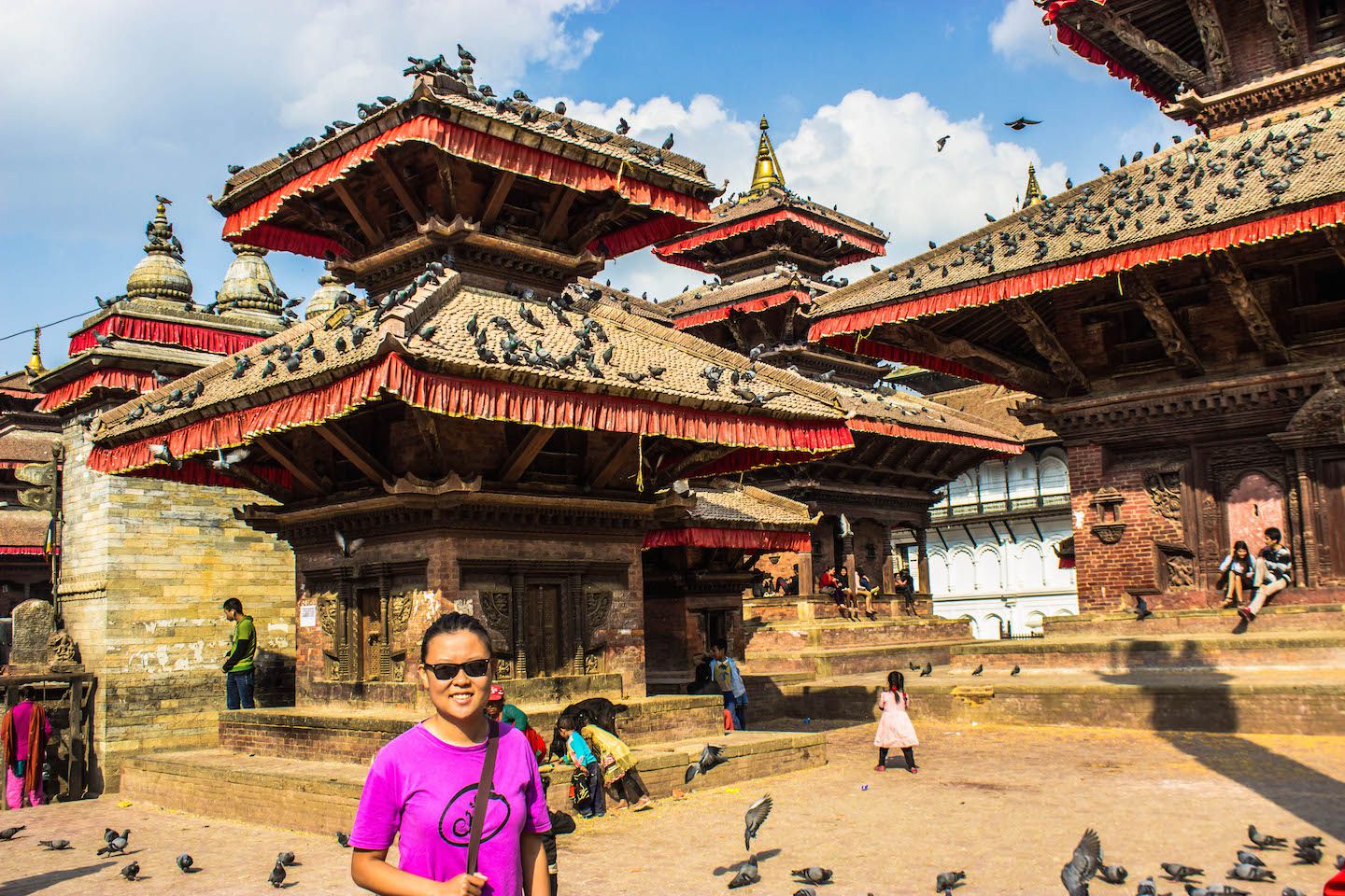 Julie at Kathmandu Durbar Square, Nepal