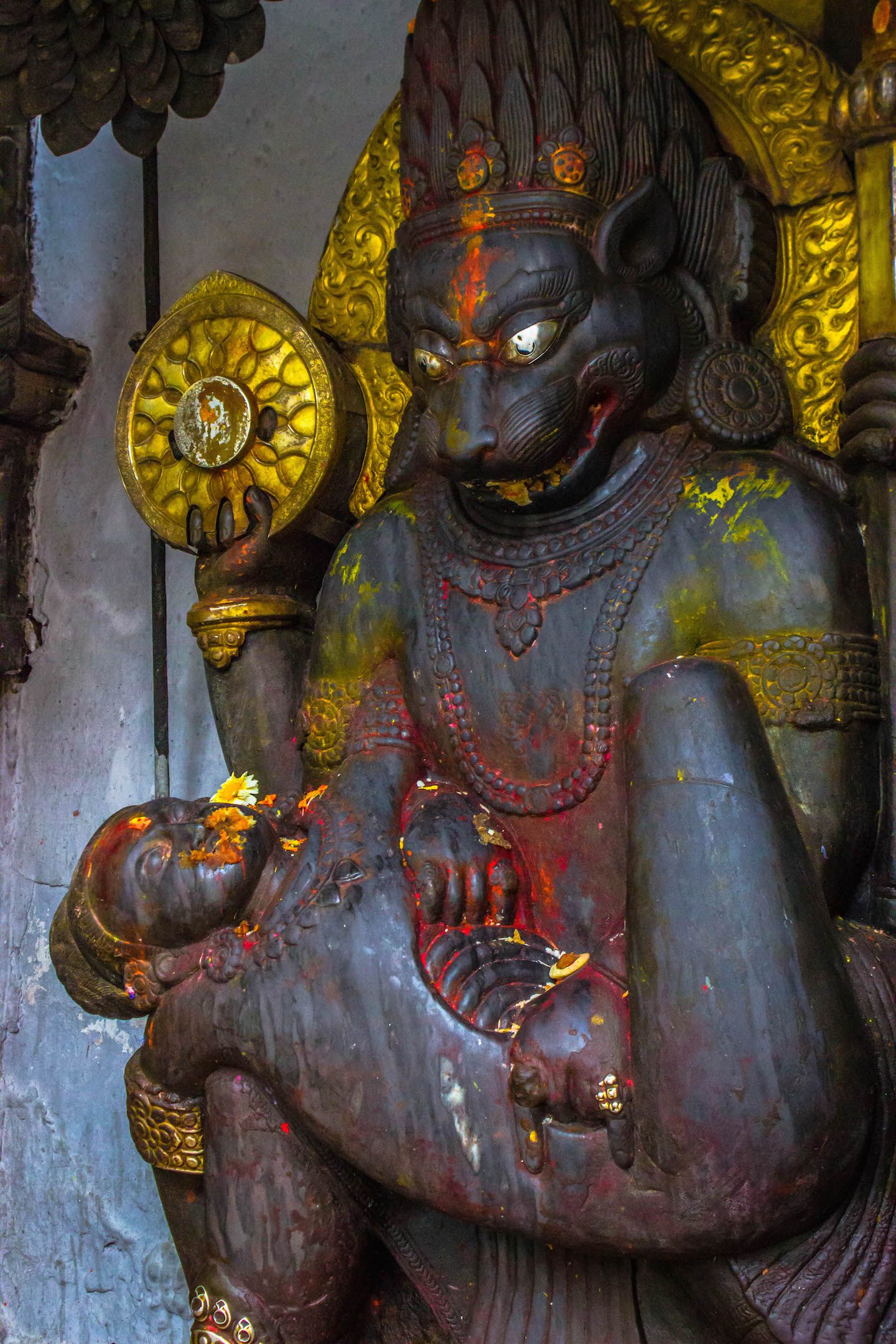 Statue at Kathmandu Durbar Square, Nepal