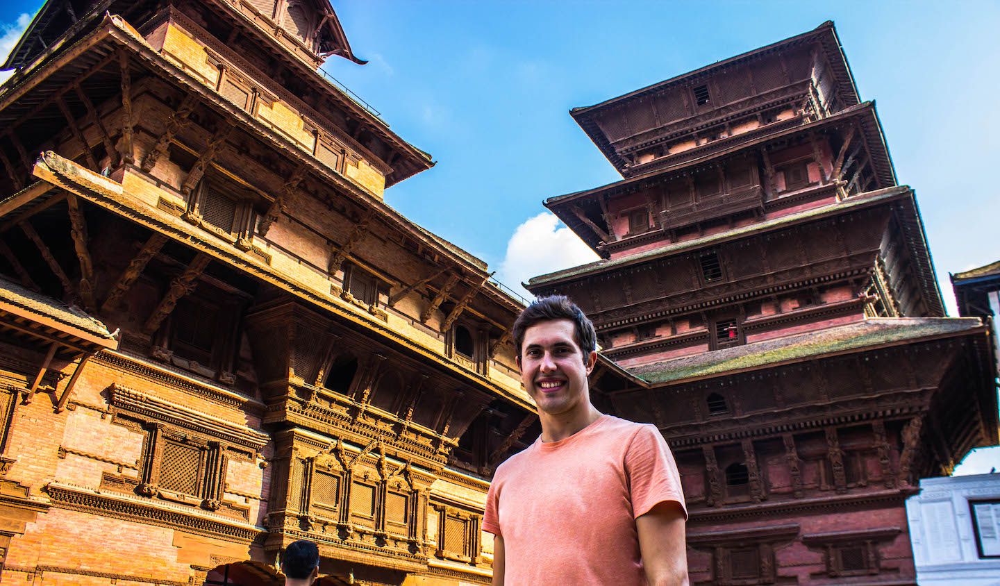 Carlos at Basantapur Durbar Square, Kathmandu, Nepal