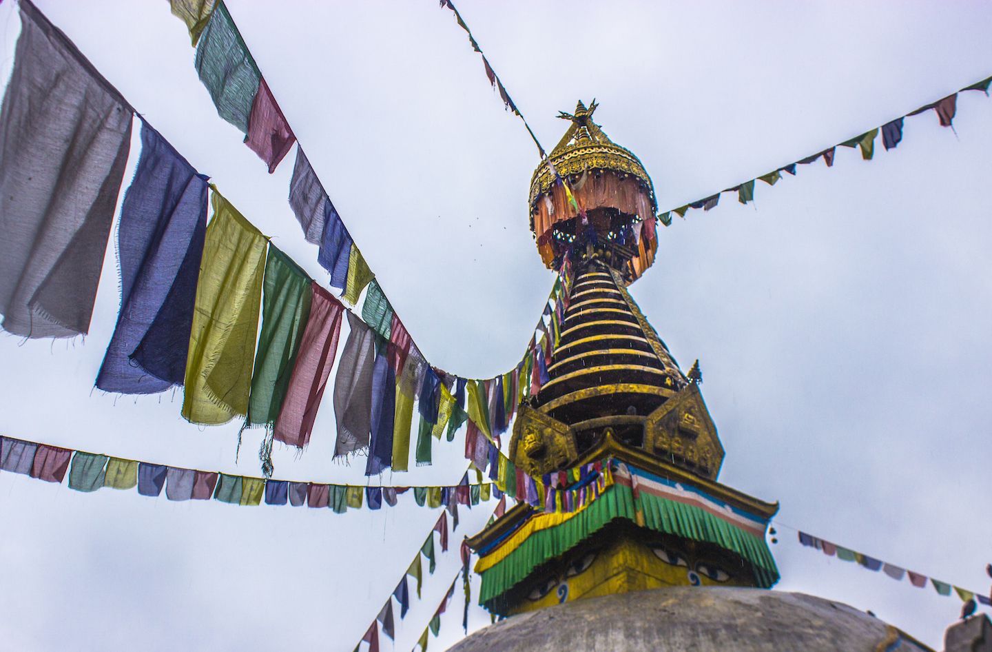 View of Shree Gha Bihar in Thamel, Kathmandu, Nepal