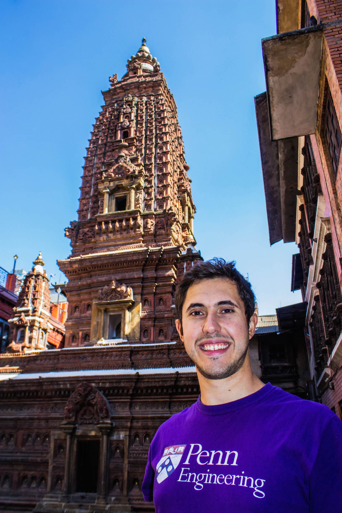 Carlos at Mahaboudha Temple, Patan, Nepal