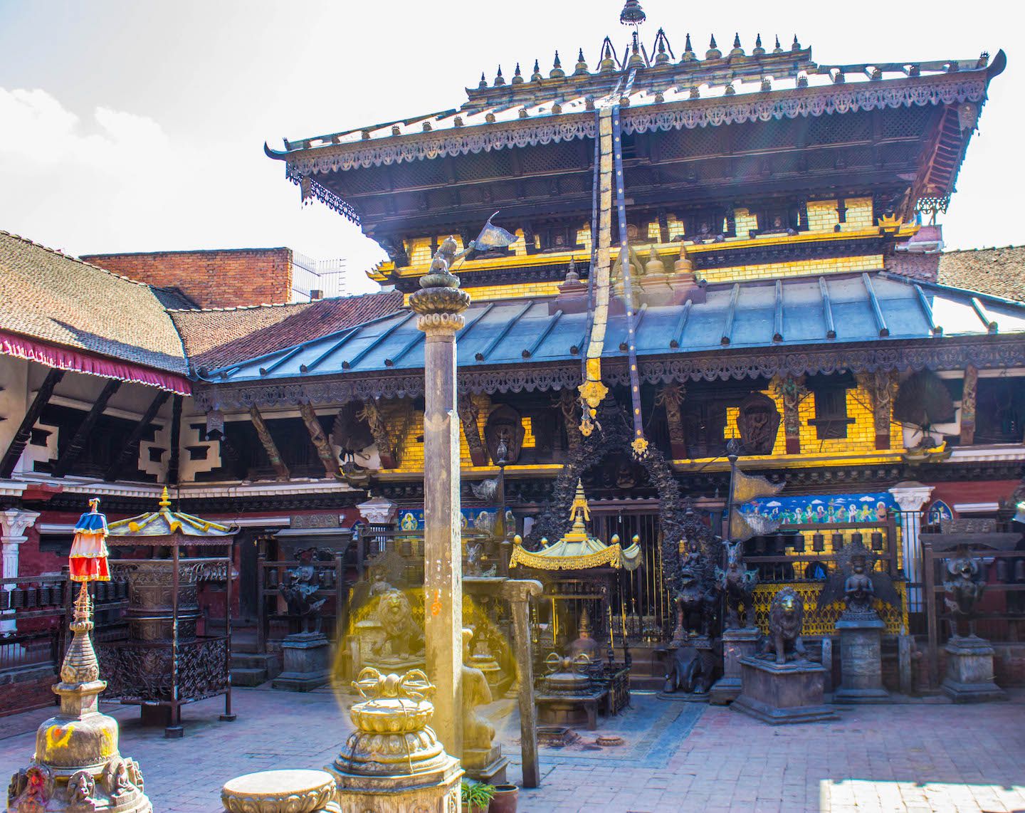 View of Rudra Varna Mahavihar, Patan, Nepal