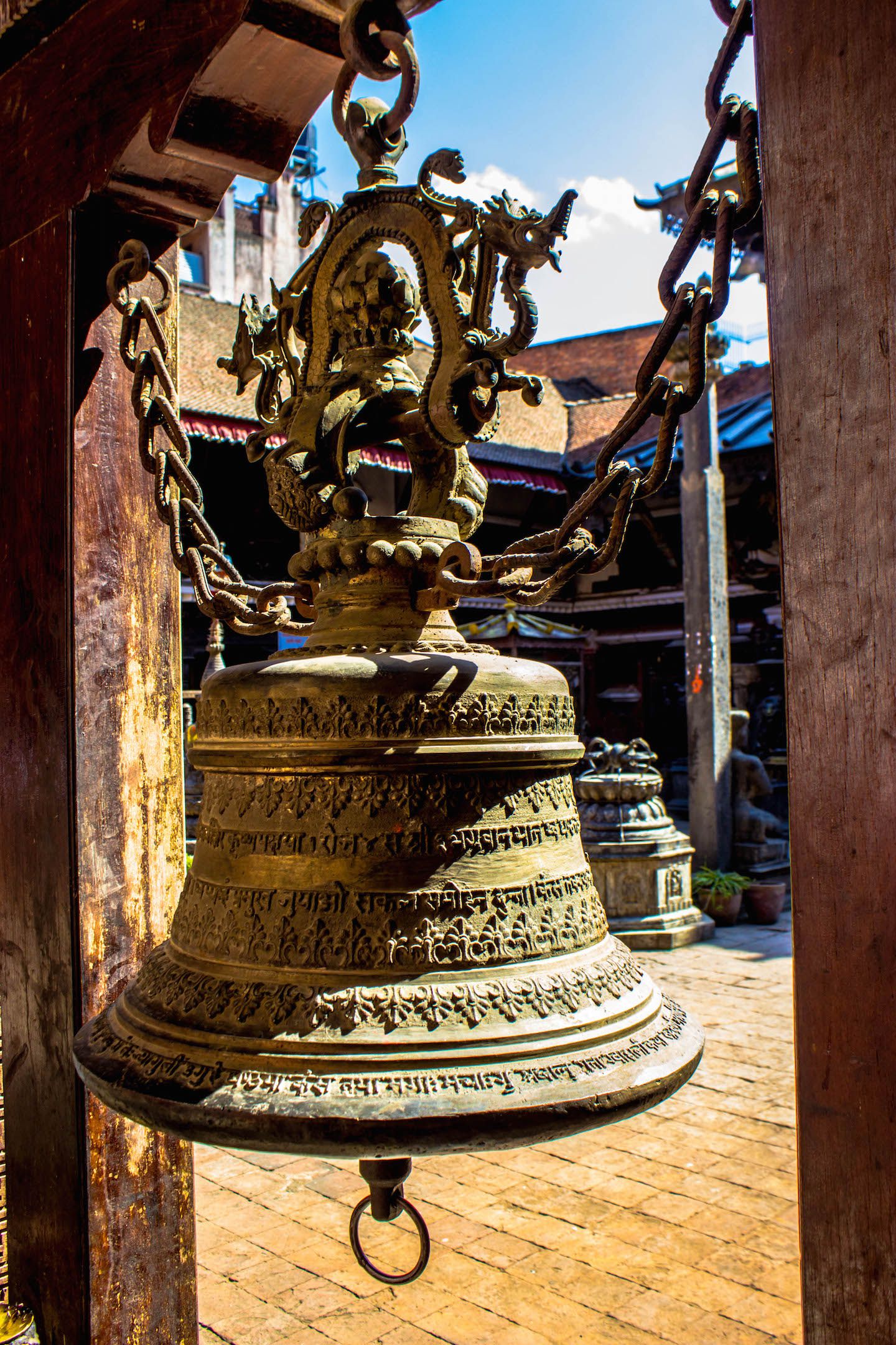 Bell at Rudra Varna Mahavihar, Patan, Nepal