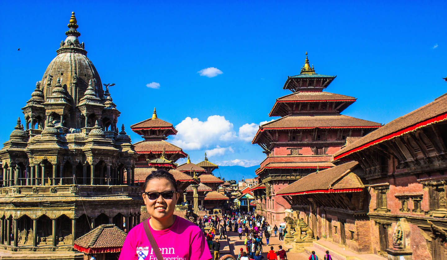 Julie at Patan Durbar Square, Nepal
