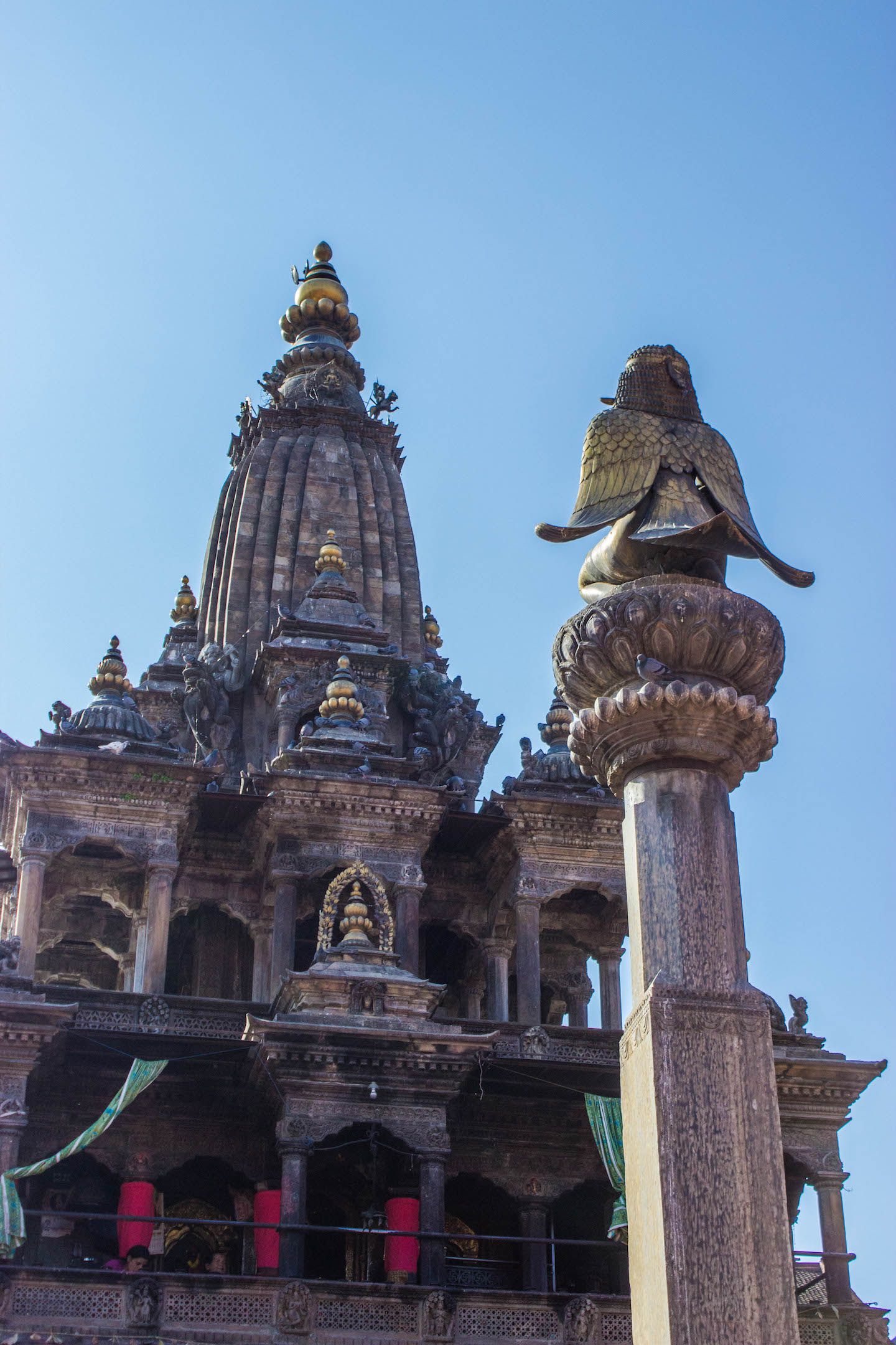 Deity statue at Patan Durbar Square, Nepal
