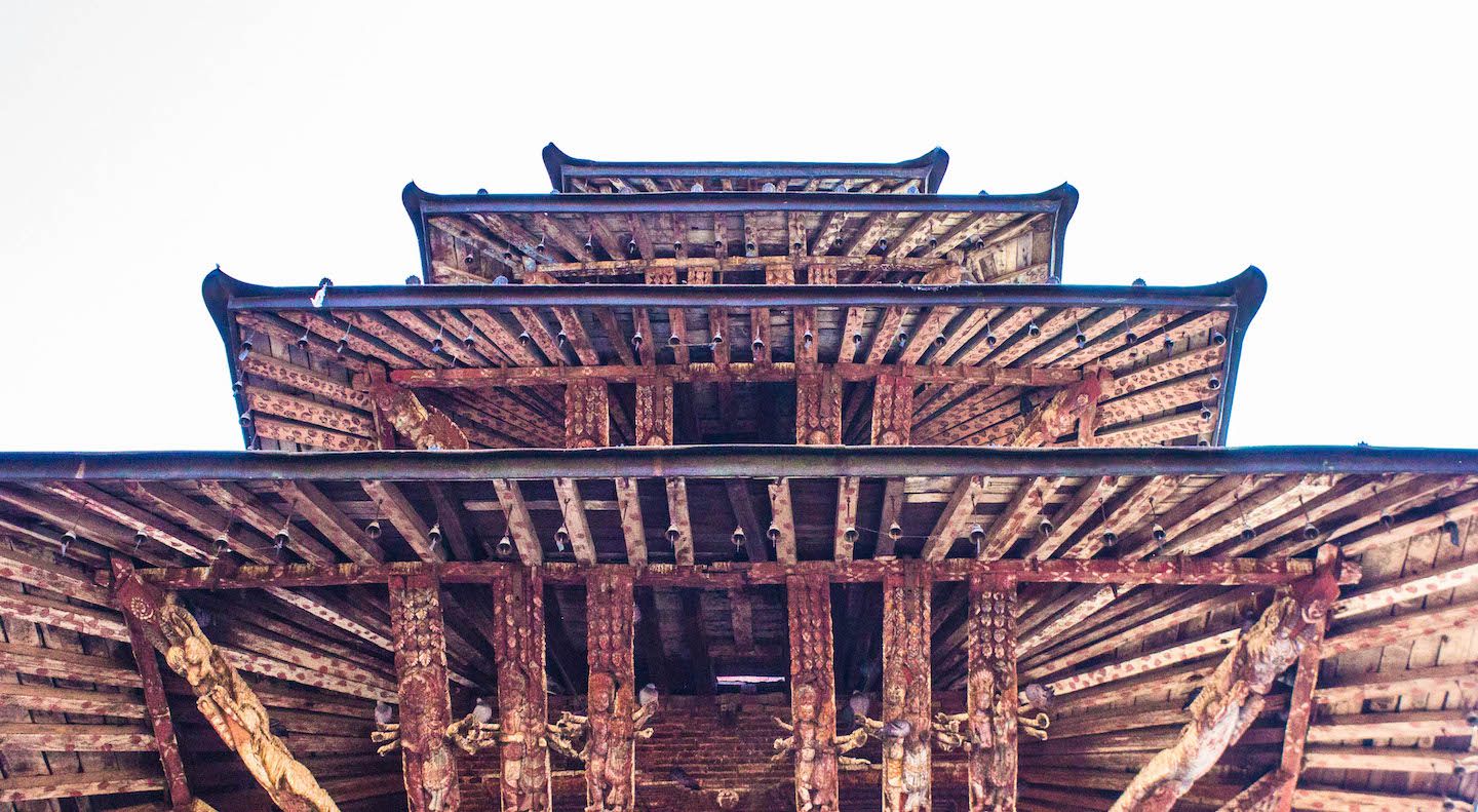 Roofs of Kumbeswarar Temple, Patan, Nepal