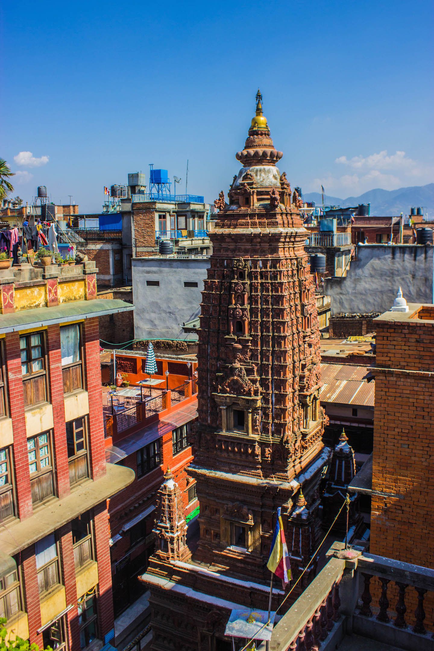 View of Mahaboudha Temple in Patan, Nepal