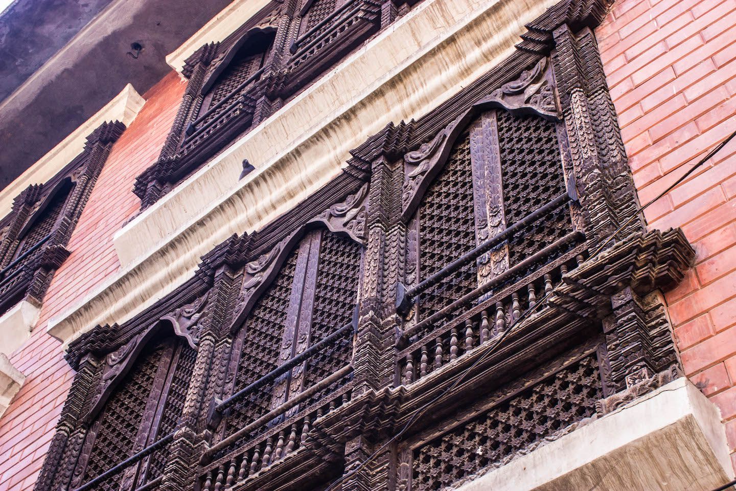 Wooden windows, Patan, Nepal