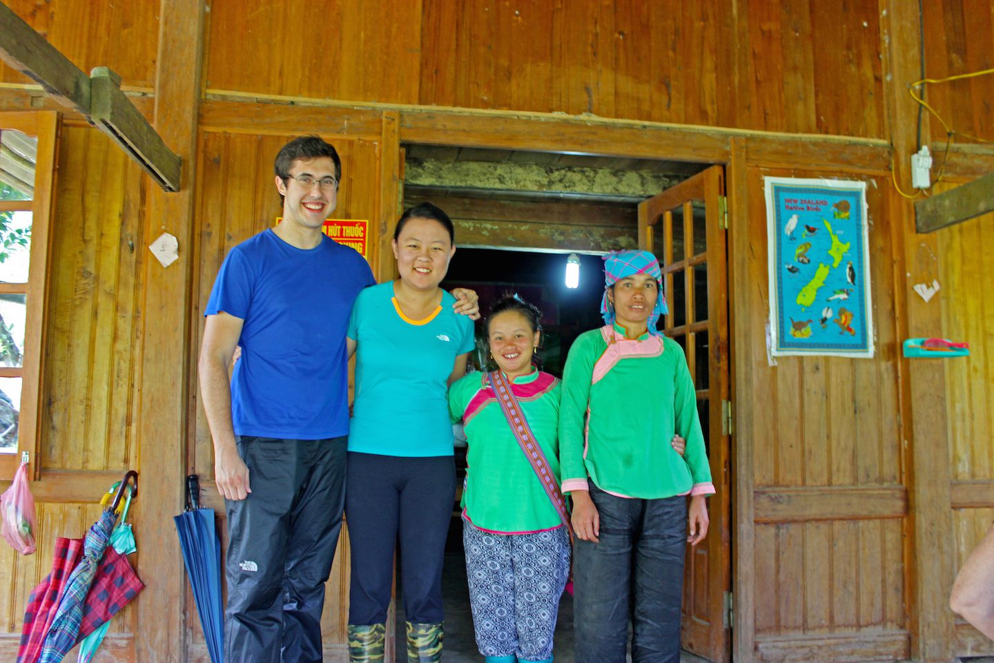 Our guide Lan and our homestay host