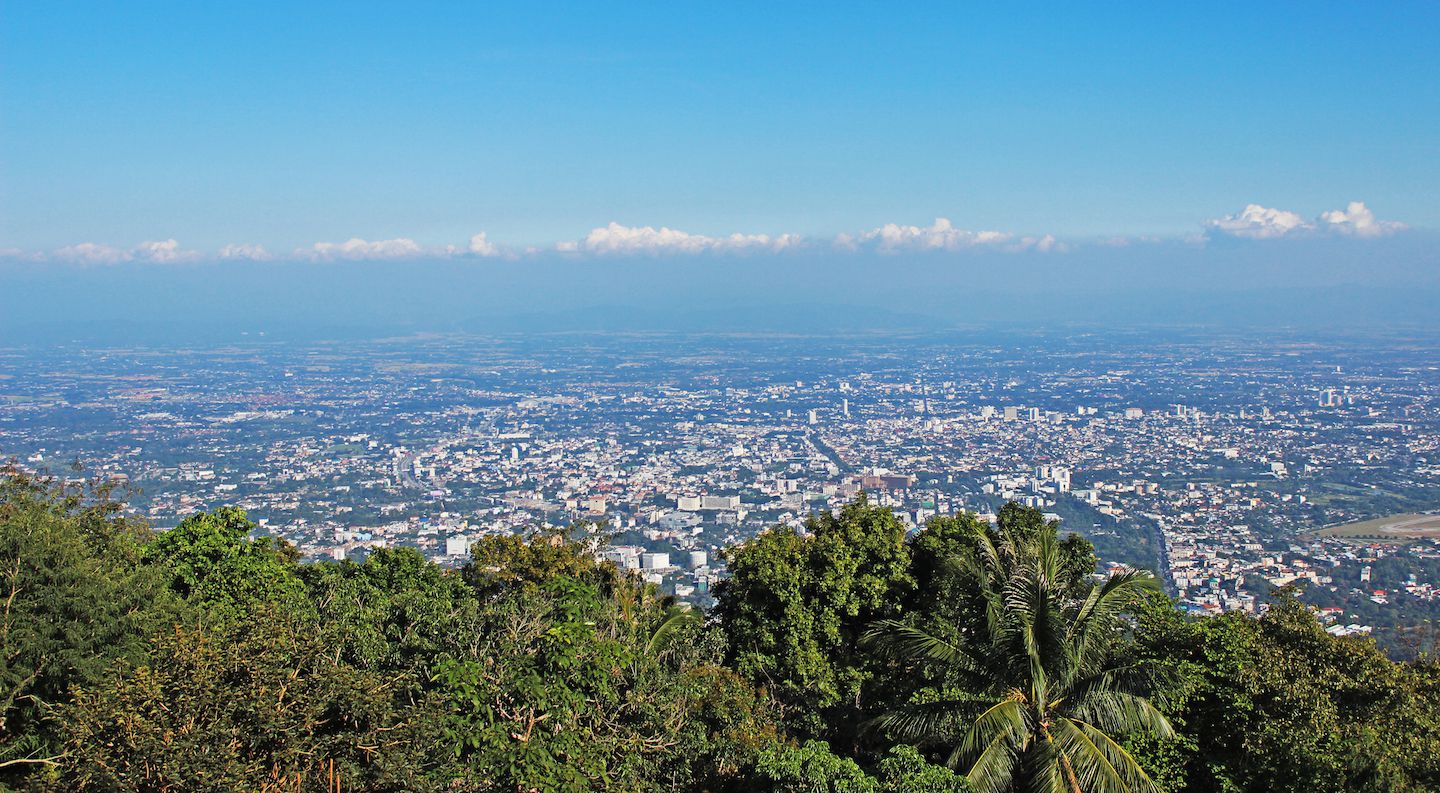 Overlooking Chiang Mai from Wat Doi Suthep