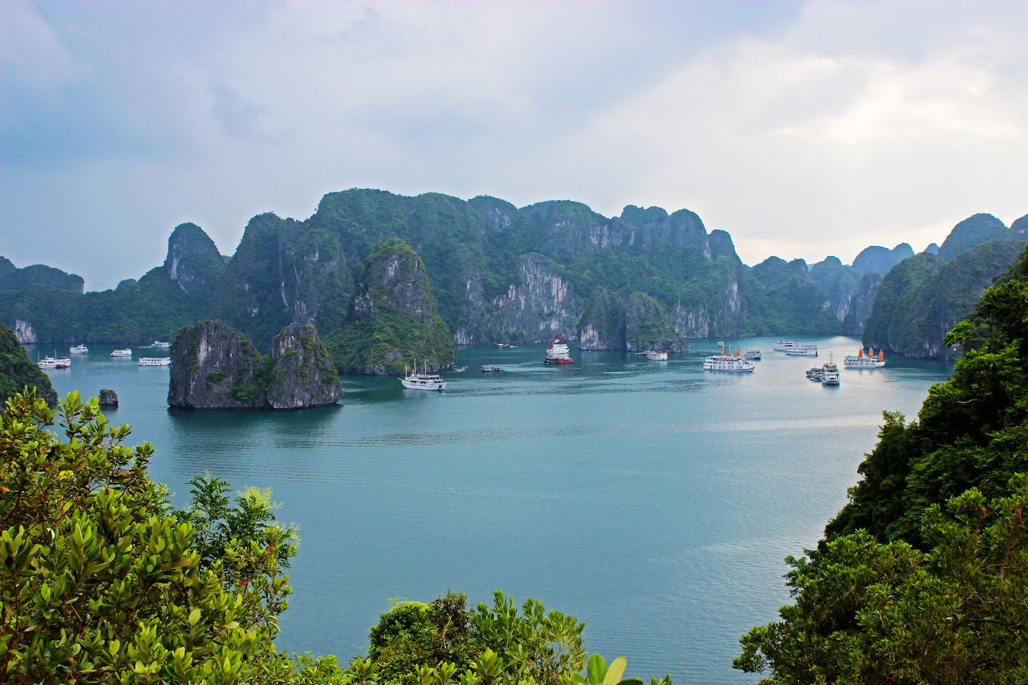 Overlooking Ha Long Bay