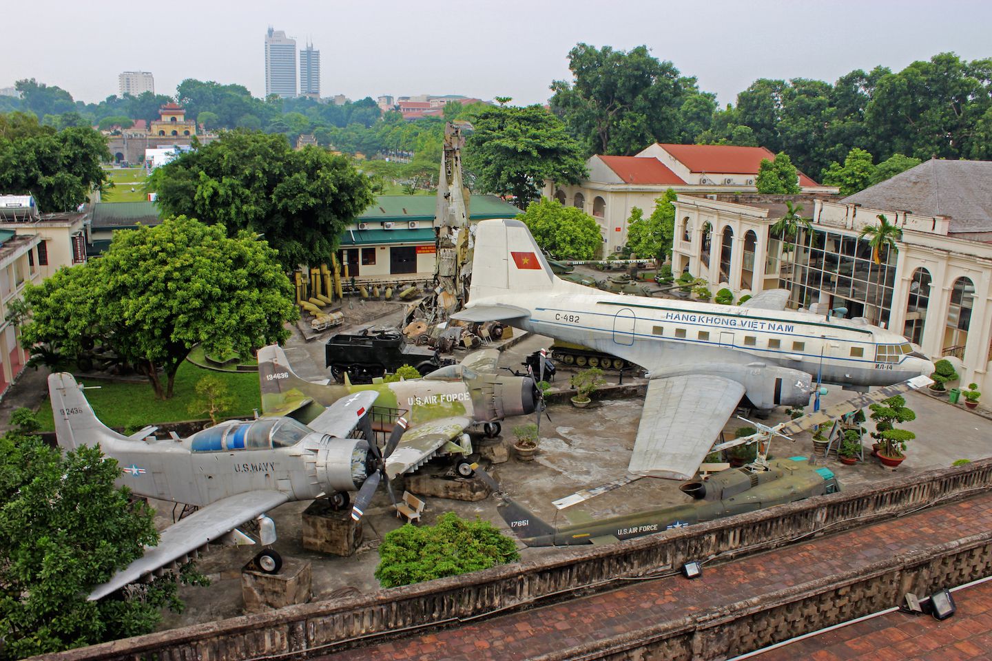 Overlooking the War Museum in Hanoi
