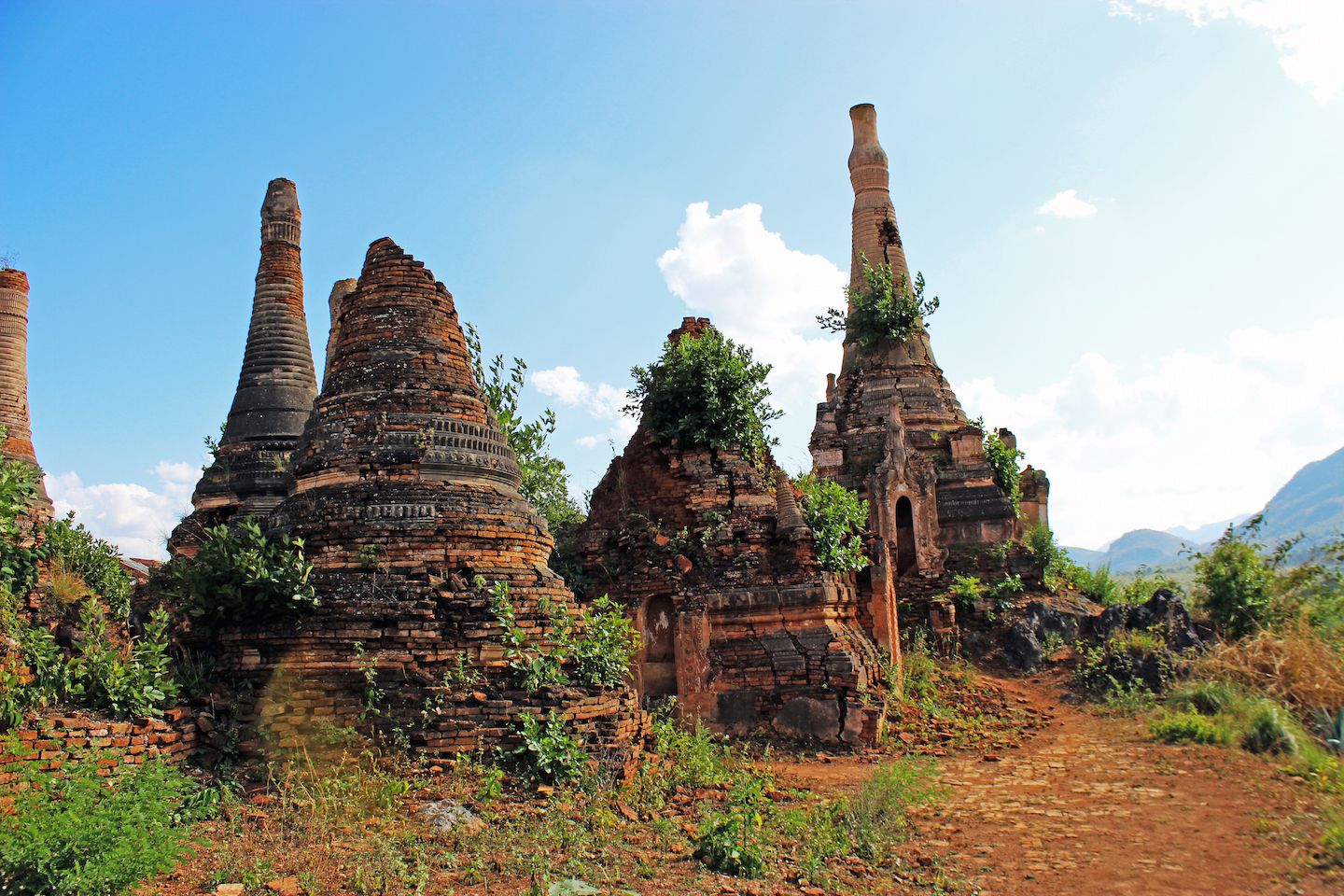 Pagoda at Inle Lake, Myanmar