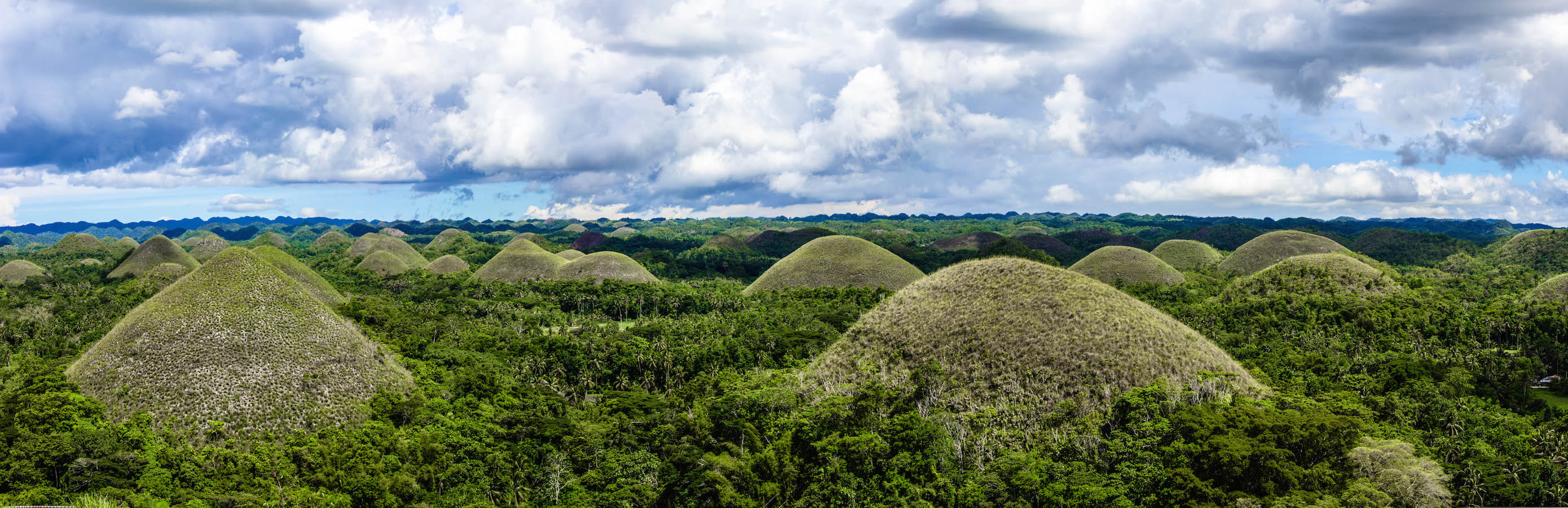 Panoramic view of the Chocolate Hills, Bohol, Philippines