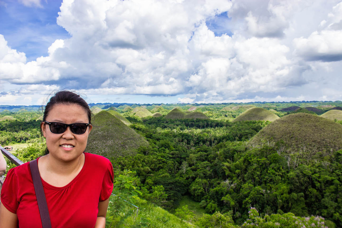 Julie at Chocolate Hills, Bohol, Philippines