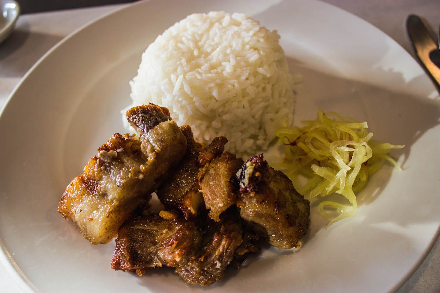 Slow-cooked adobo at Zubuchon, Cebu, Philippines