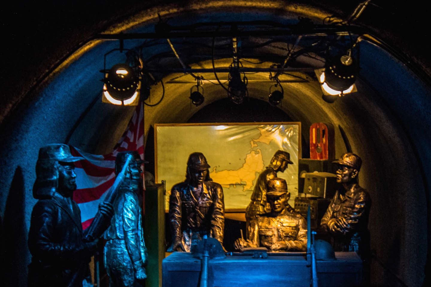 Light and sound show, Malinta Tunnel, Corregidor, Philippines