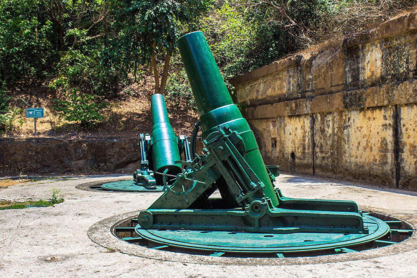 Mortars at Battery Way, Corregidor, Philippines