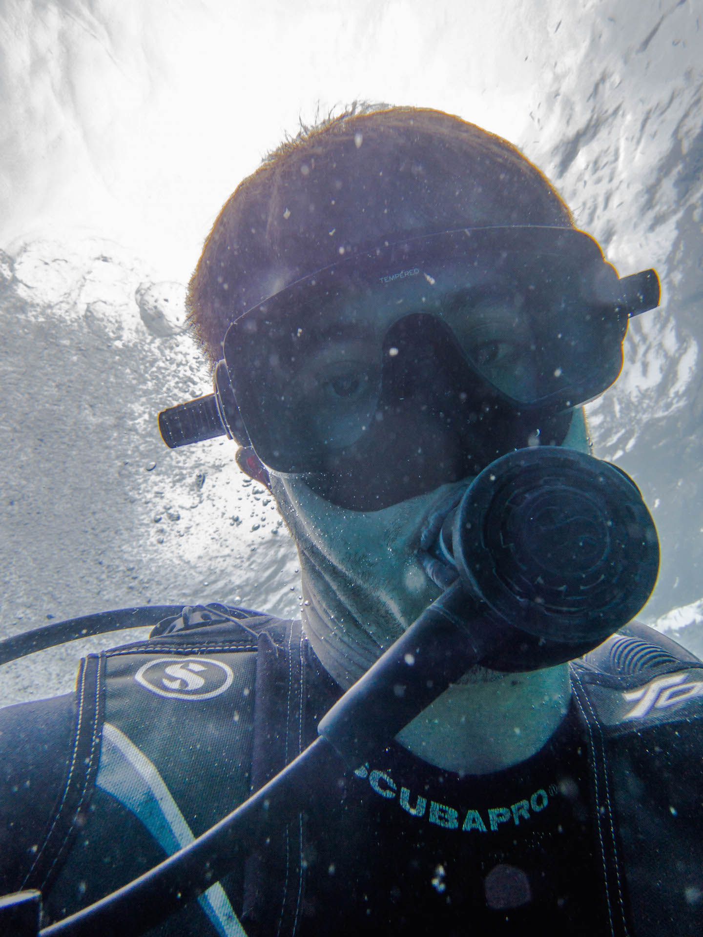 Carlos diving in El Nido, Philippines