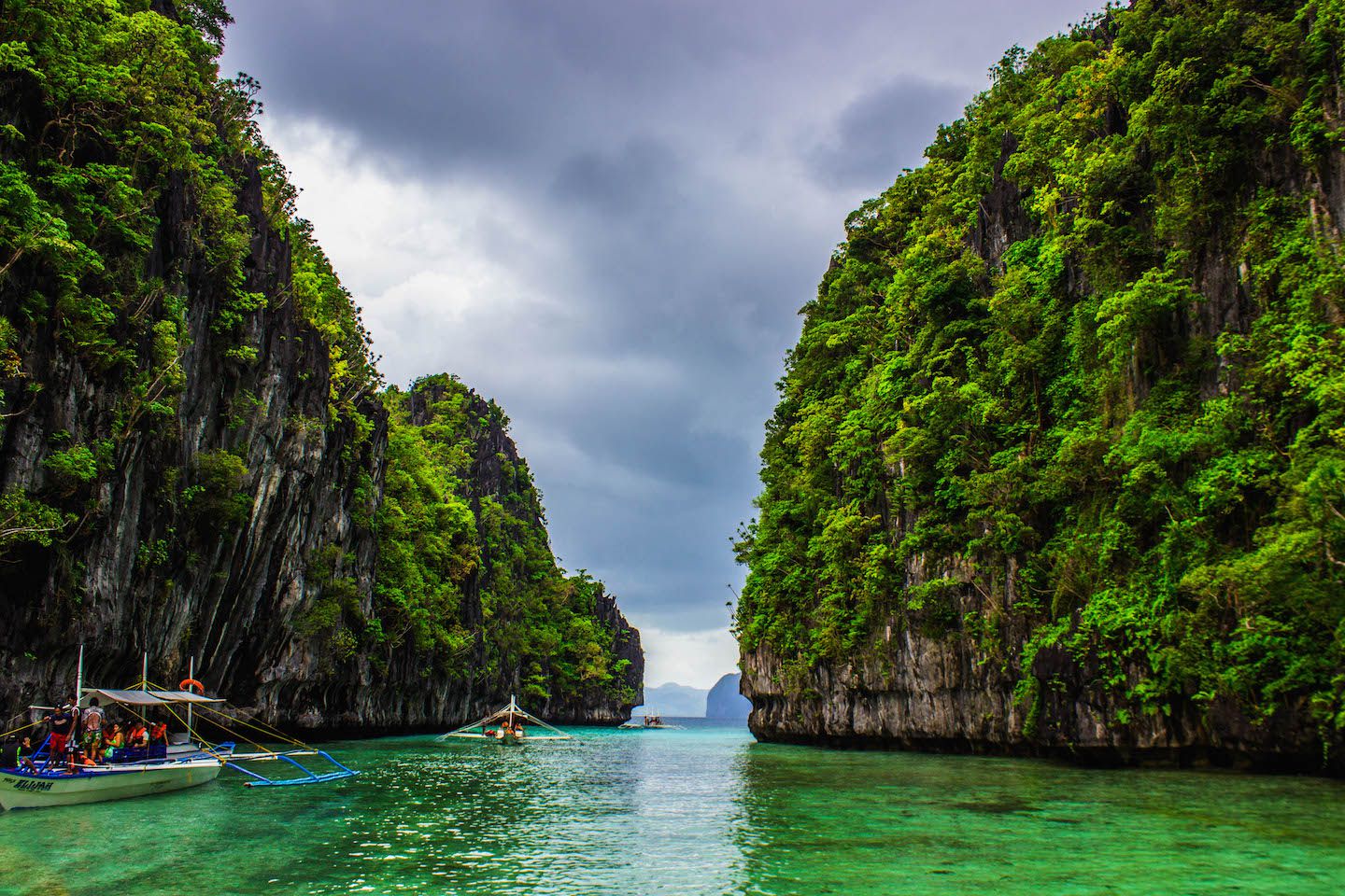 Beautiful view at the Big Lagoon, El Nido, Philippines
