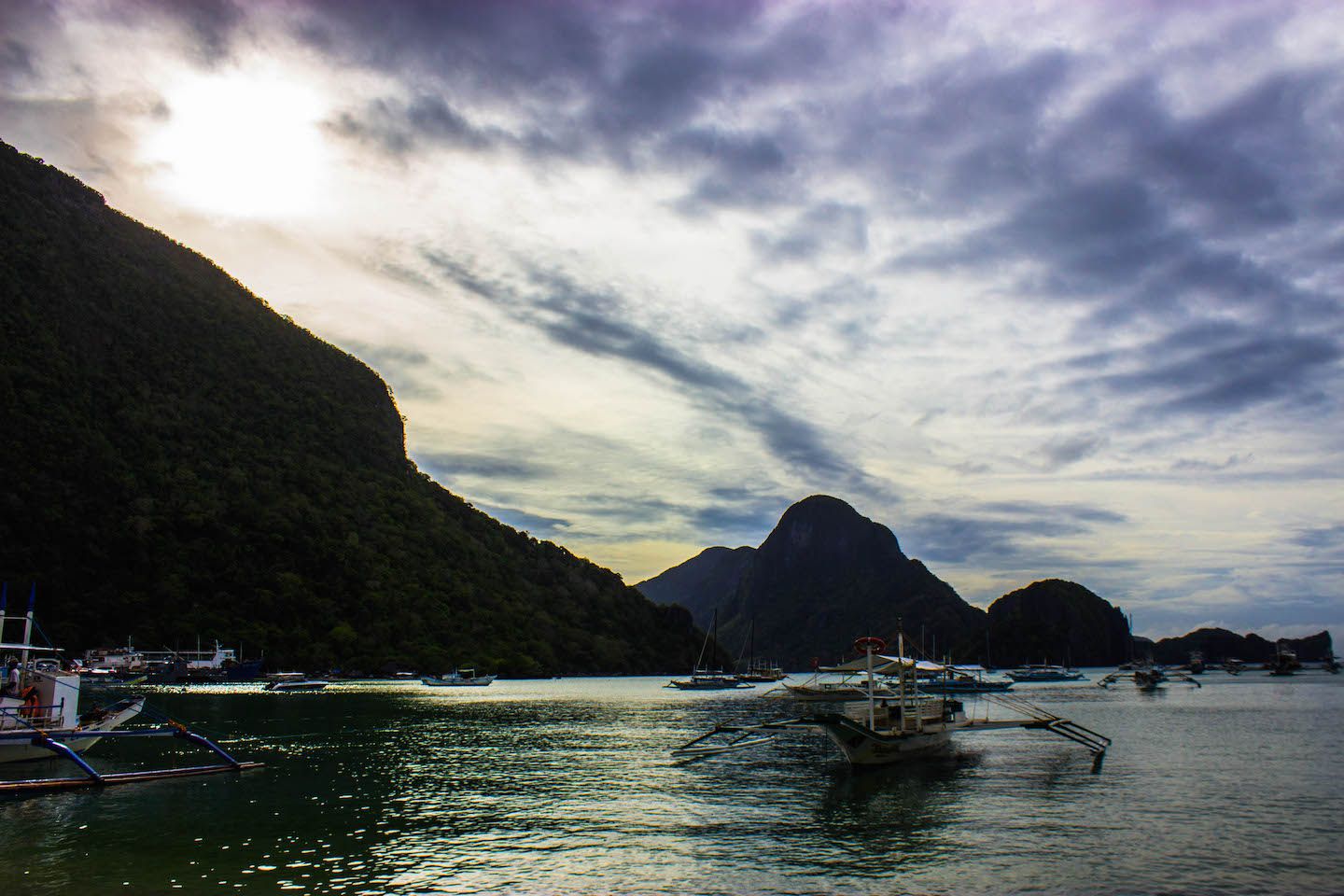 Sunset over El Nido, Philippines