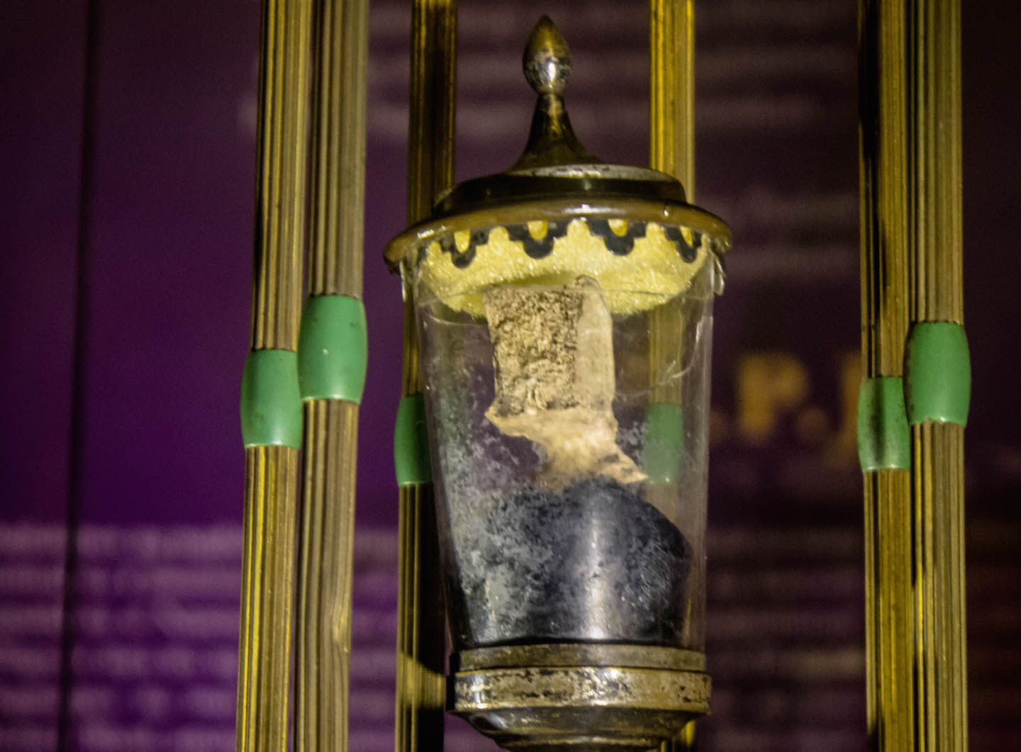 Rizal's vertebrae where the bullet hit him during his execution, Manila, Philippines