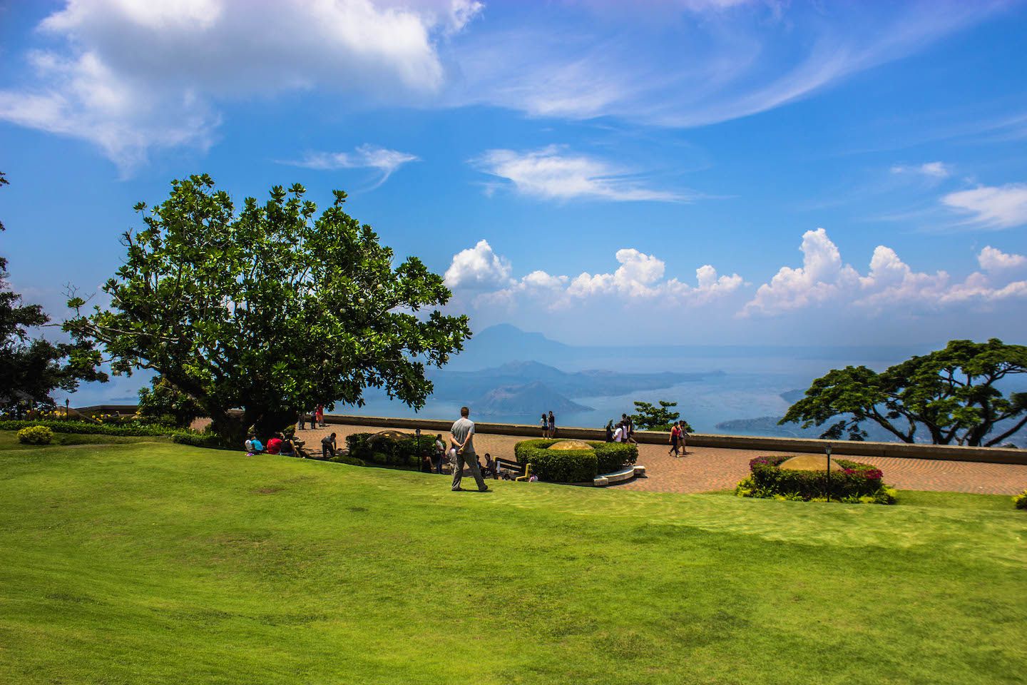 Taal Vista Hotel's backyard, Tagaytay, Philippines