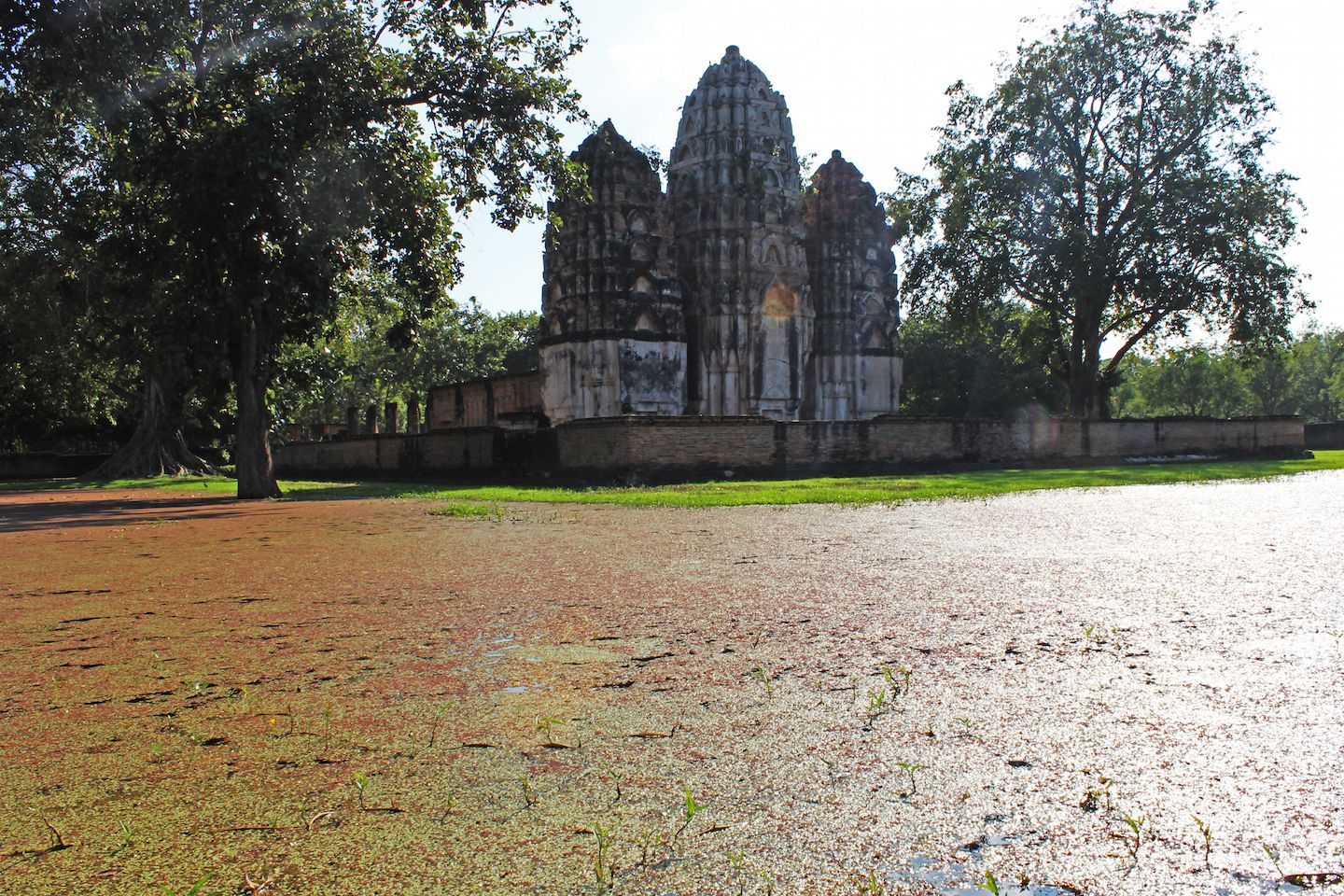 Pond of Wat Si Sawan in Sukhothai
