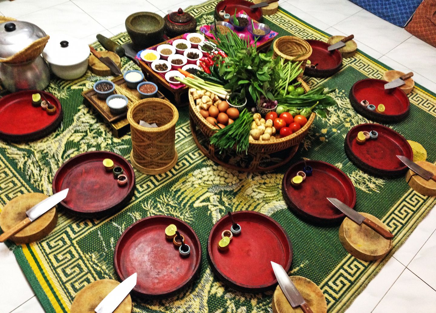 Preparing the ingredients, Bangkok, Thailand