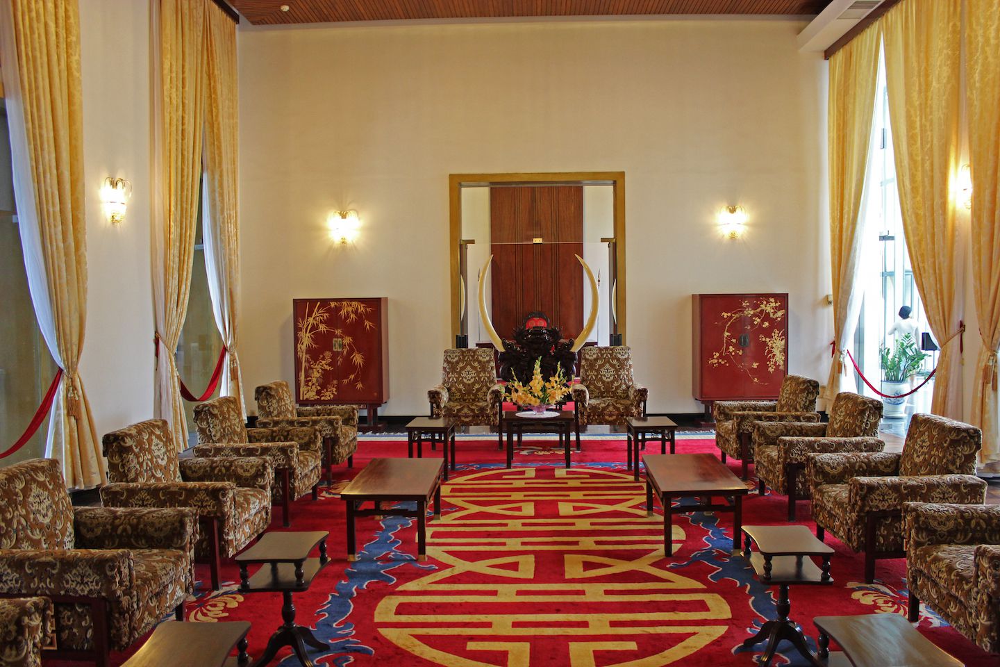 Reception room at the Independence Palace in HCMC
