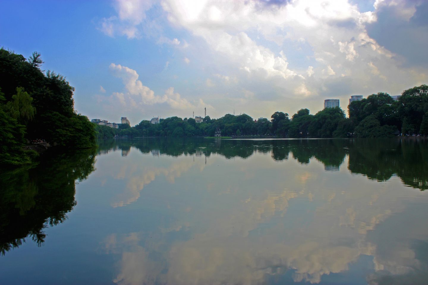 Reflections on Hoan Kiem Lake