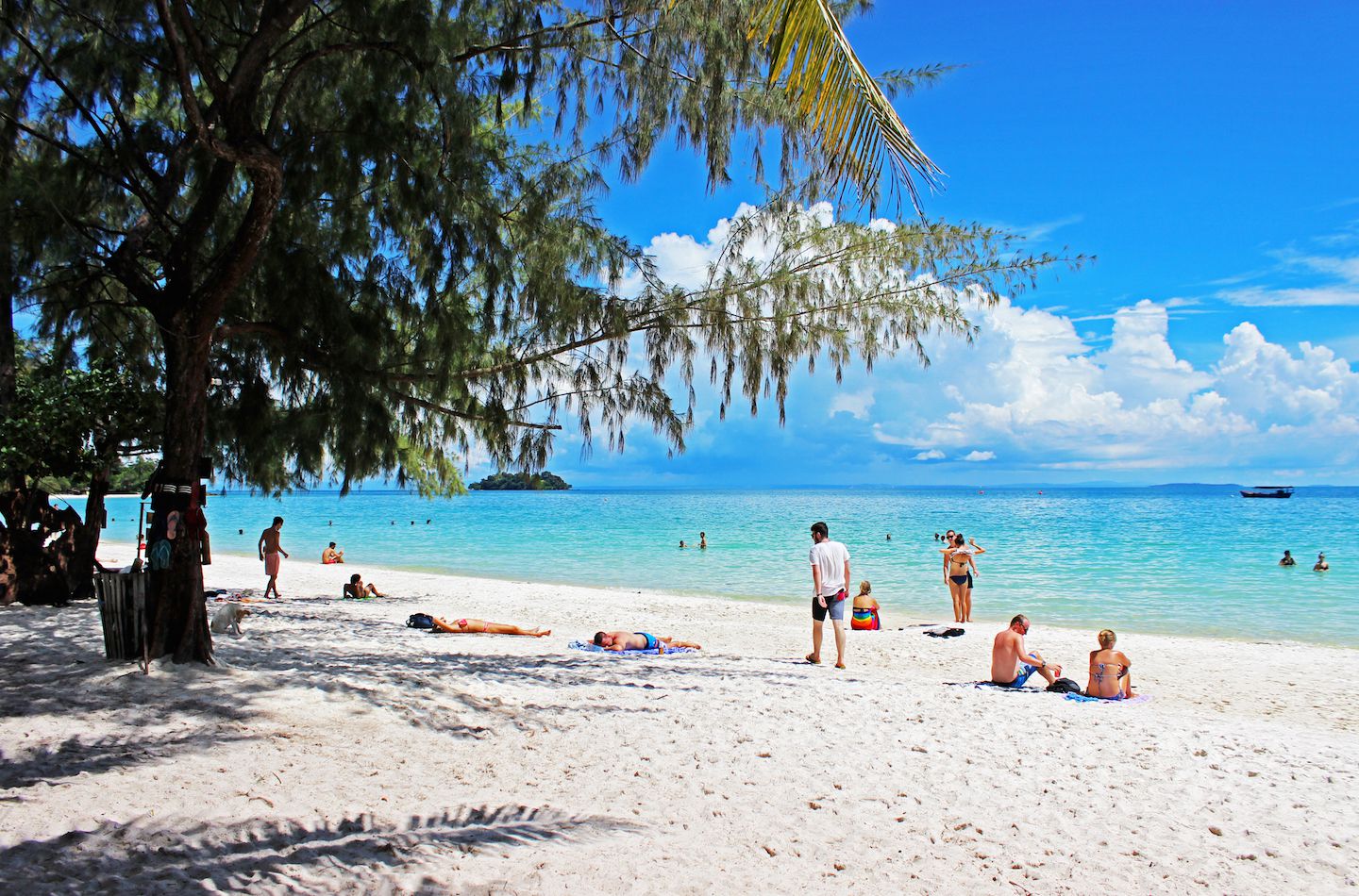 Relaxing beach